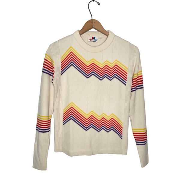 White Stag Action SportsVintage Chevron Ski Sweater